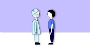 Illustration of a dentist